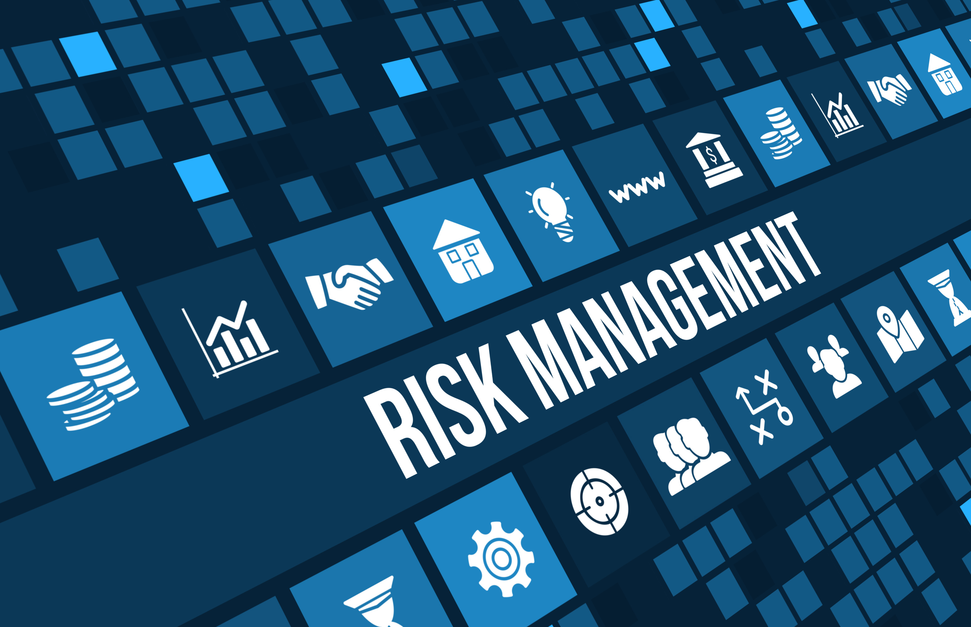 Risk Management concept image with business icons and copyspace. | Chứng  khoán 123 - Hướng dẫn đầu tư chứng khoán, phân tích cổ phiếu cùng chuyên gia
